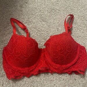 aerie BNWOT red lace balconette bra 32C